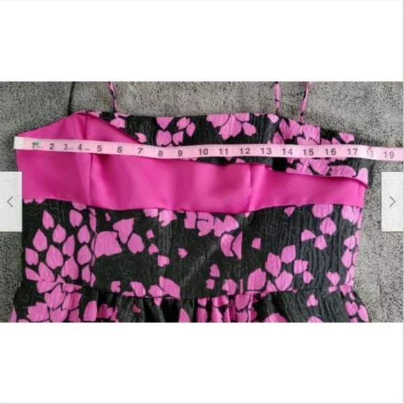 NWT Armani Collezioni Black & Pink Cocktail Dress 10